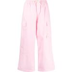 Joshua Sanders floral-appliqué cropped cargo trousers - Pink