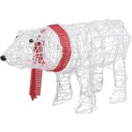 Jouluvalokoriste karhu 45 LED-valoa 71x20x38 cm akryyli -