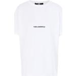 Naisten Valkoiset Ekologisesti tuotetut Koon M Lyhythihaiset Karl Lagerfeld O -kaula-aukkoiset Kestävän muodin Puuvillalogo-t-paidat 