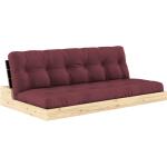 Punaiset Designer Mänty-puiset KARUP 3 hengen 3-istuttavat sohvat 