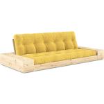 Keltaiset Designer Mänty-puiset KARUP 3 hengen 3-istuttavat sohvat 