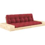 Punaiset Designer Mänty-puiset KARUP 3 hengen 3-istuttavat sohvat 