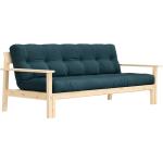 Siniset Designer Mänty-puiset Käsinojalliset KARUP 3 hengen 3-istuttavat sohvat 