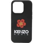 Lasten Mustat Akryylikuituiset KENZO Flower iPhone 15 Pro -kotelot 