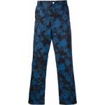 Kenzo Ghost Flower tie-dye straight-leg trousers - Blue