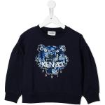 Kenzo Kids embroidered-logo sweatshirt - Blue