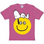Kids T-Shirt Snoopy - Smile - Peanuts - Beagle - Childrens Short Sleeve Tee Comics - LOGOSHIRT Crew Neck T-Shirt - black - Licensed original design - High quality, Size 62.2/64.57 inches, 13-14 years