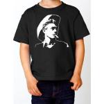 Kinder T-Shirt James Dean Fan Shirt schwarz E99 Kids black Size:104 (EU)
