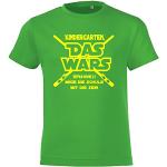 Kindergarten DAS Wars Episode 2 T-Shirt for First Day of School Size 98 cm - 140 cm - Green-yellow, size: 104
