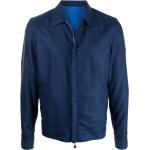 Kiton classic collar jacket - Blue