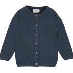 Knitted Cardigan Tops Knitwear Cardigans Blue Fixoni