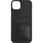 Krusell - Leather CardCover iPhone 14 Plus - musta