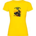 Naisten Keltaiset Puuvillaiset Koon M Lyhythihaiset Kruskis O -kaula-aukkoiset Lyhythihaiset t-paidat 
