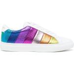 Kurt Geiger London Lane rainbow-stripe low-top sneakers - White