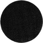 Mustat Skandinaaviset Polyesteriset Dywany Łuszczów Kylpyhuoneen matot läpimitaltaan 67cm 