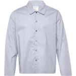 L/S Button Down Underwear Night & Loungewear Pyjama Tops Blue Calvin Klein