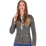 Ladies Military Style Summer Jacket (12(40), Silver Button Khaki)