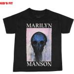 Lasten Mustat Puuvillaiset Marilyn Manson T-paidat Halloween-juhliin ilmaisella kuljetuksella verkkokaupasta Metalshop.fi 