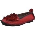 Laura Vita Women's Vicvianeo Closed Ballet Flats, Red Rouge Rouge