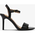 Naisten Mustat Nahkaiset Koon 38 Soljelliset Ralph Lauren Korkeakorkoiset sandaalit kesäkaudelle 7-9cm koroilla 