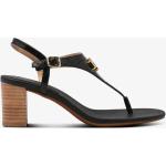 Naisten Mustat Nahkaiset Koon 38 Soljelliset Ralph Lauren Korkeakorkoiset sandaalit kesäkaudelle 5-7cm koroilla alennuksella 