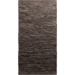 Leather Home Textiles Rugs & Carpets Cotton Rugs & Rag Rugs Brown RUG SOLID