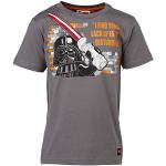 Legowear Boys Star Wars Timmy 350 T-Shirt, Light Grey, 4 Years (Manufacturer Size:104)