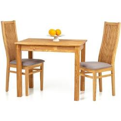 Lem pöytä 90x65cm+2kpl Sandra tuoleja