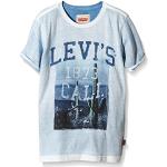 Levi's Kids Jungen SS Tee BALY T-Shirt, Blau (Deep Water 44), 116 (Herstellergröße: 6A)