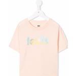 Levi's Kids logo-print cotton T-shirt - Pink