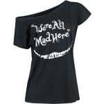 Liisa Ihmemaassa - Disney T-paita - Cheshire Cat - We're All Mad Here - S- XXL - varten Naiset - Musta