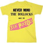 Beats & More Herren T-Shirt SEX PISTOLS - BOLLOCKS Unisex, Gelb (Gelb), L