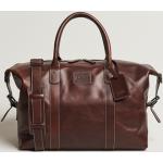 Loake 1880 Balmoral Veg Tanned Leather Overnight Bag Brown