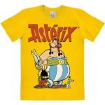 Logoshirt® Asterix der Gallier I Asterix, Obelix & Idefix I T-Shirt Print I Damen & Herren I kurzärmlig I gelb I Lizenziertes Originaldesign I Größe M