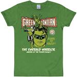 Logoshirt Slim Fit DC Green Lantern Logo Men's T-Shirt Green Small