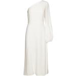 Dania 1-Shoulder Dress Long Midi Length Polvipituinen Mekko White IVY OAK