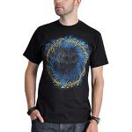 Lord of the Rings Ring of Power T Shirt Large The One Ring Front Print Cotton Black - XL