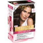 L'oréal Paris Excellence Color Cream Kit 3 Darkest Brown Beauty WOMEN Hair Care Color Treatments Nude L'Oréal Paris
