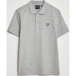 Lyle & Scott Plain Polo Shirt Mid Grey Marl