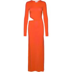 Lyocell Jersey Cut Out Dress Maksimekko Juhlamekko Orange Calvin Klein
