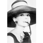 Malerifabrikken - Juliste Audrey Hepburn 2 - Musta - 30X40