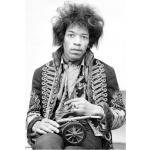 Malerifabrikken - Juliste Jimi Hendrix - Musta - 30X40