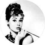 Malerifabrikken - Taulu Audrey Hepburn 3 - Musta - 40X40