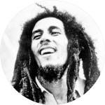 Malerifabrikken - Taulu Bob Marley - Musta - 40X40