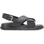 Marni Fussbet cross-strap sandals - Black