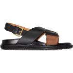 Marni Fussbet crossover-strap sandals - Black