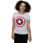 Naisten Harmaat Koon L Captain America Printti-t-paidat 