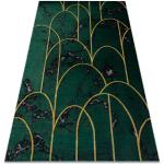 Smaragdinvihreät Art Deco-tyyliset Polyesteriset Koon 120x170 Dywany Łuszczów Kuviolliset matot 
