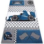 Matto PETIT RACE kilpa-ajaja, formula 1, auto sininen 120x170 cm