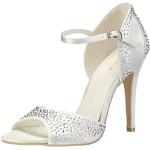 Menbur Wedding Women's Cristal Ankle Strap Sandals Ivory Size: 6.5